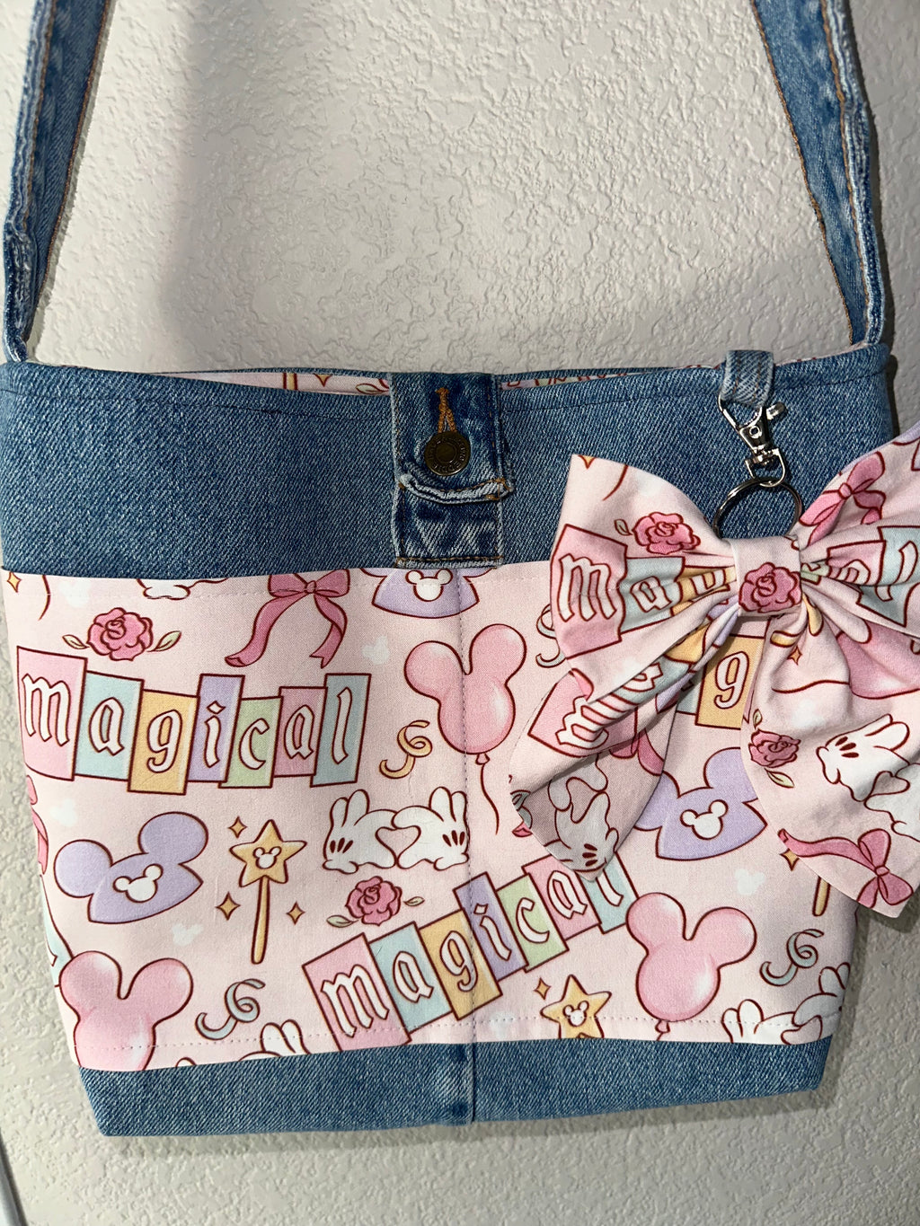 Upcycled denim purse