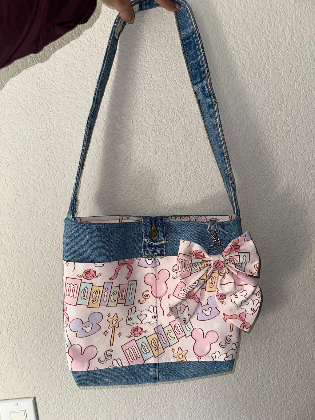 Upcycled denim purse