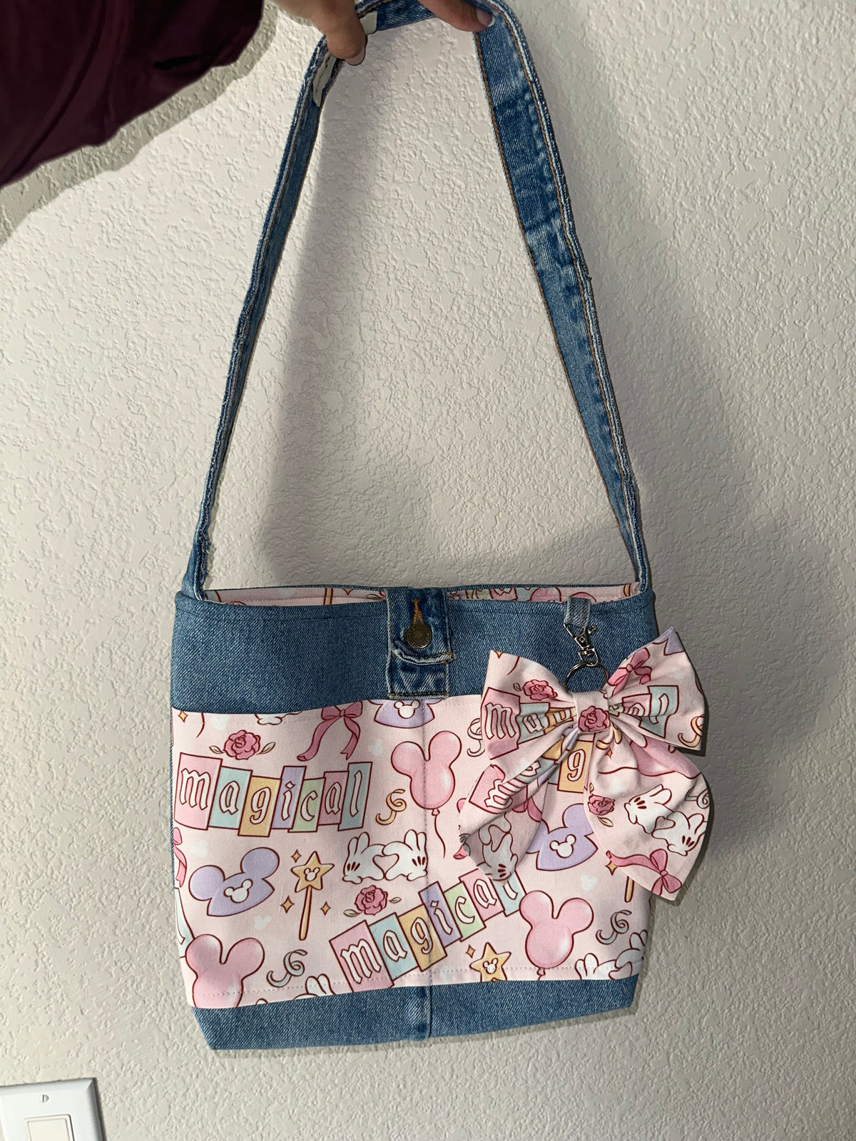 Upcycled denim purse