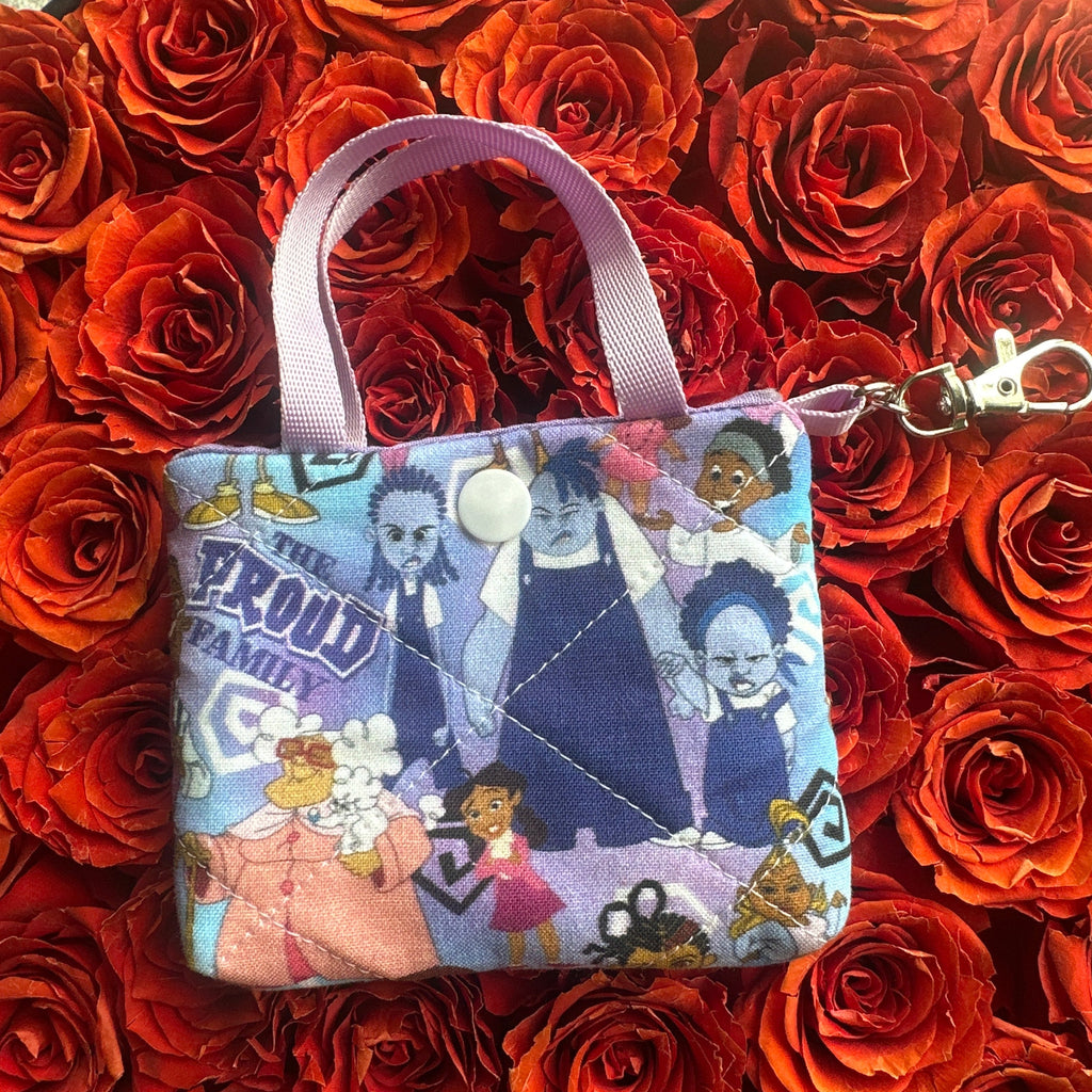 Mini tote keychain