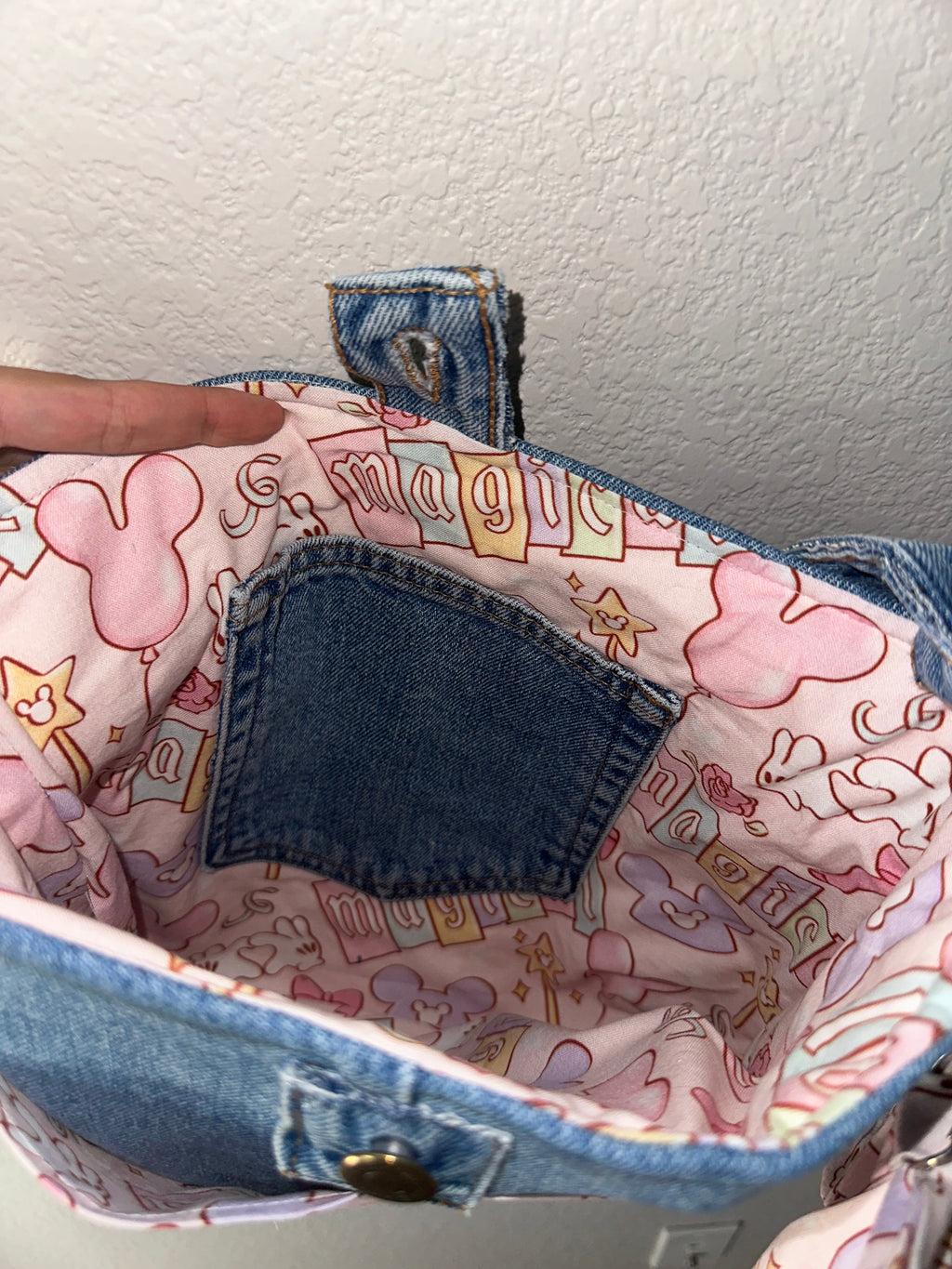 Upcycled denim purse
