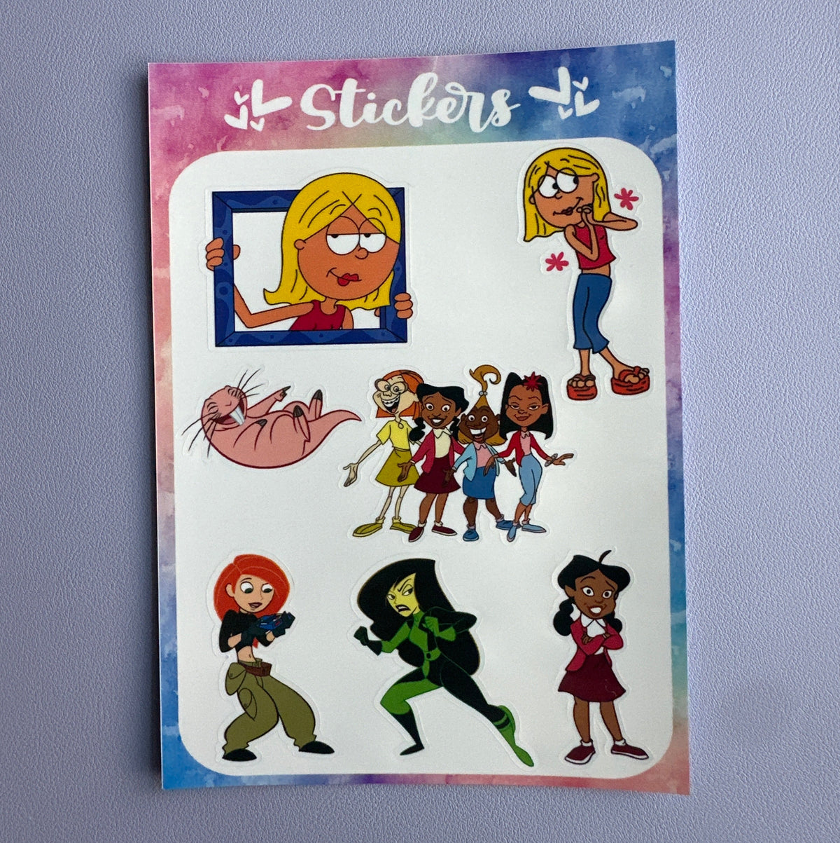 Waterproof sticker sheet