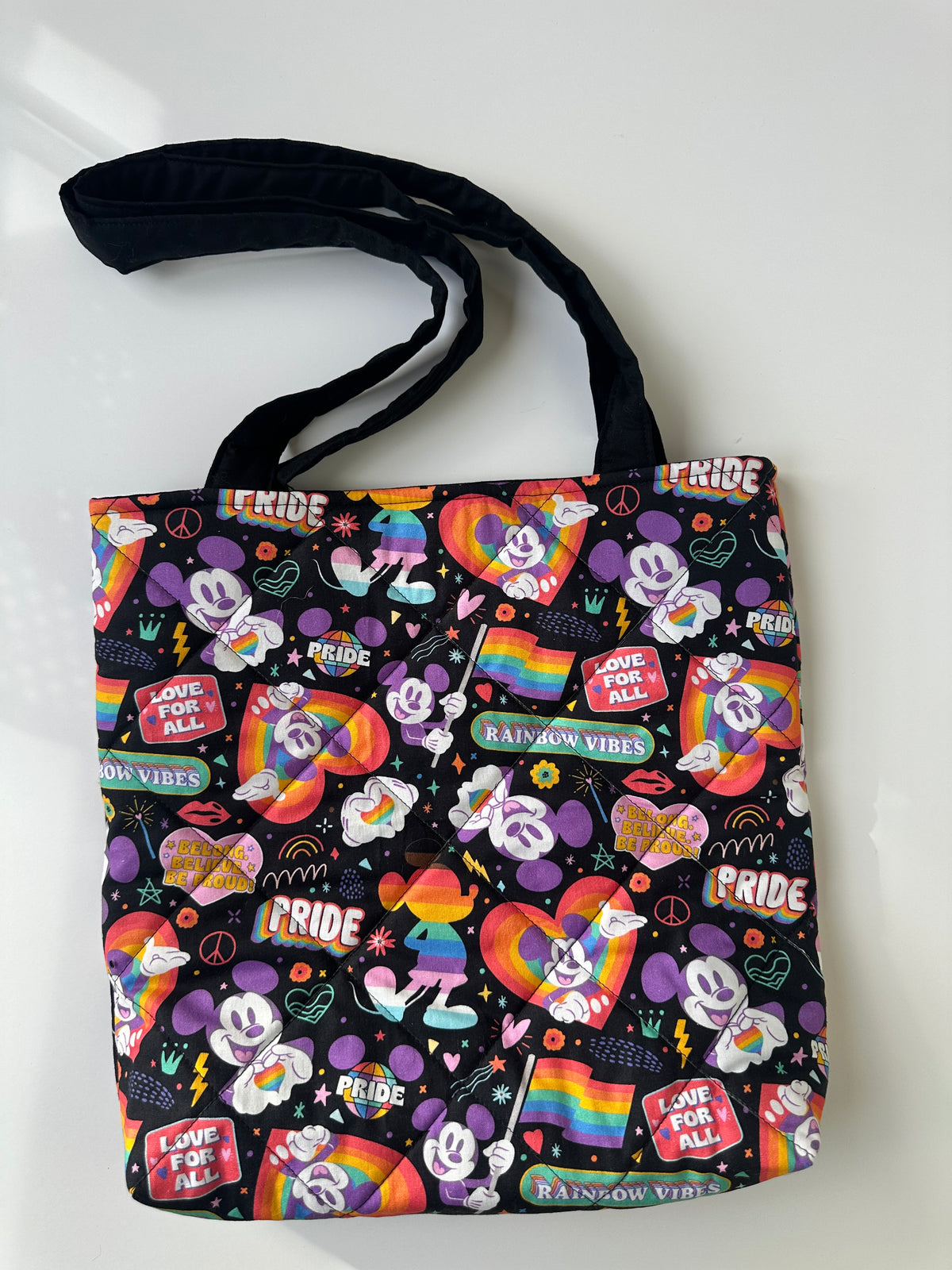 Quilted tote bag